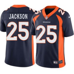 Roger Jackson #25 Broncos Navy Jersey