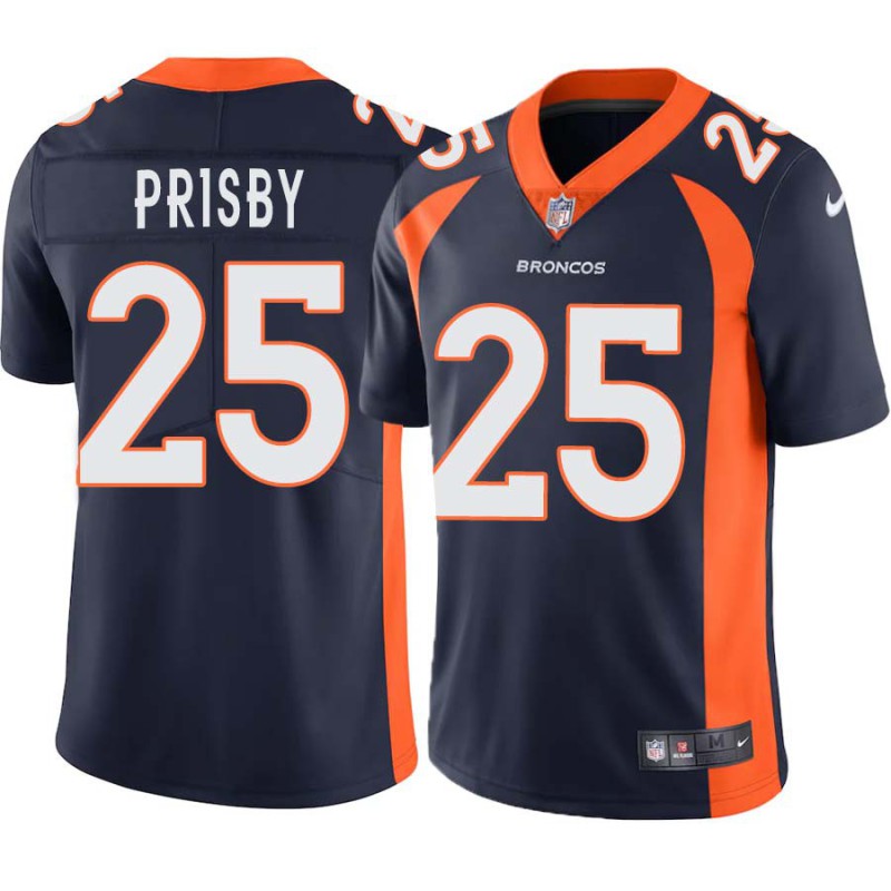 Errol Prisby #25 Broncos Navy Jersey