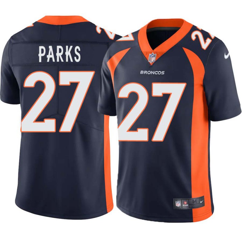 Will Parks #27 Broncos Navy Jersey