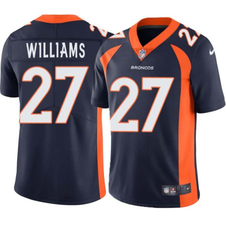 Darrent Williams #27 Broncos Navy Jersey