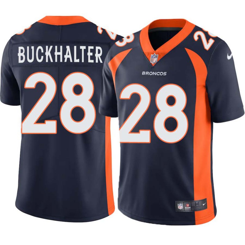 Correll Buckhalter #28 Broncos Navy Jersey