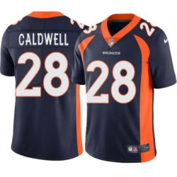 Scott Caldwell #28 Broncos Navy Jersey