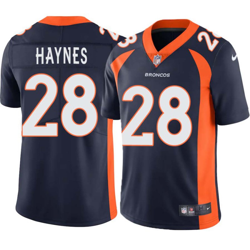 Abner Haynes #28 Broncos Navy Jersey