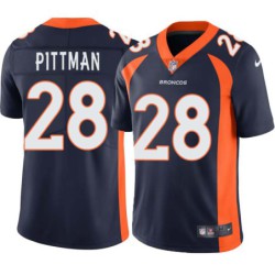 Michael Pittman #28 Broncos Navy Jersey