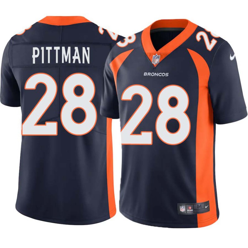 Michael Pittman #28 Broncos Navy Jersey