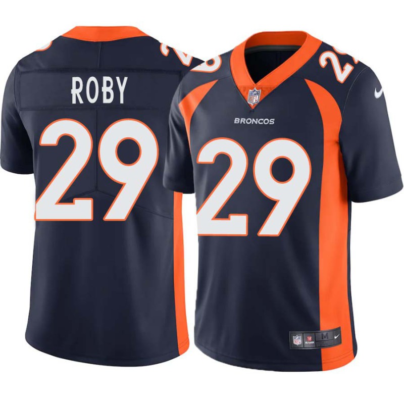 Bradley Roby #29 Broncos Navy Jersey