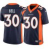 Mike Bell #30 Broncos Navy Jersey