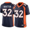 Mel Bratton #32 Broncos Navy Jersey