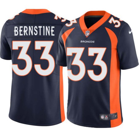 Rod Bernstine #33 Broncos Navy Jersey