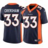 Willis Crenshaw #33 Broncos Navy Jersey