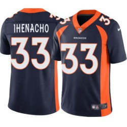 Duke Ihenacho #33 Broncos Navy Jersey