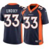 Hub Lindsey #33 Broncos Navy Jersey