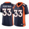 Bob Perryman #33 Broncos Navy Jersey