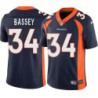 Essang Bassey #34 Broncos Navy Jersey