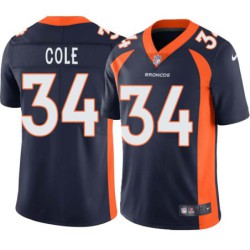 Marquice Cole #34 Broncos Navy Jersey