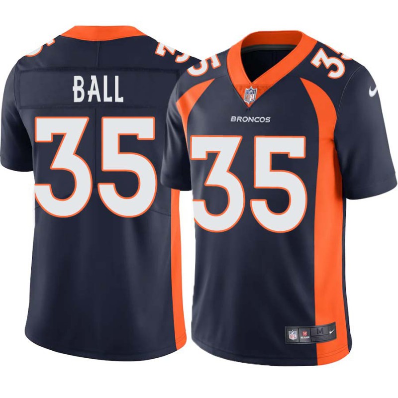 Lance Ball #35 Broncos Navy Jersey