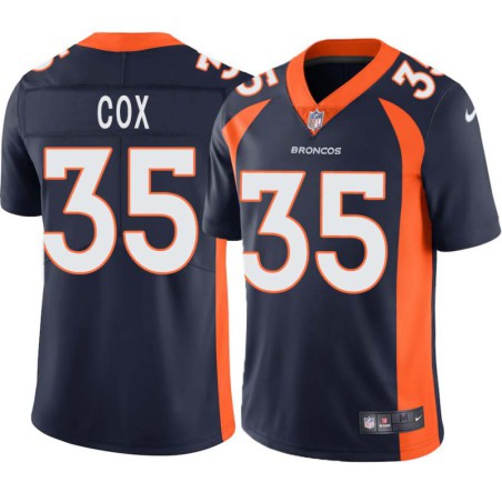 Jeremy Cox #35 Broncos Navy Jersey