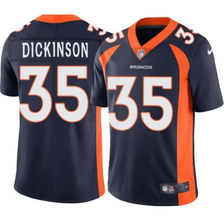 Bo Dickinson #35 Broncos Navy Jersey