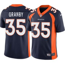 John Granby #35 Broncos Navy Jersey