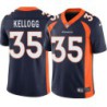 Mike Kellogg #35 Broncos Navy Jersey