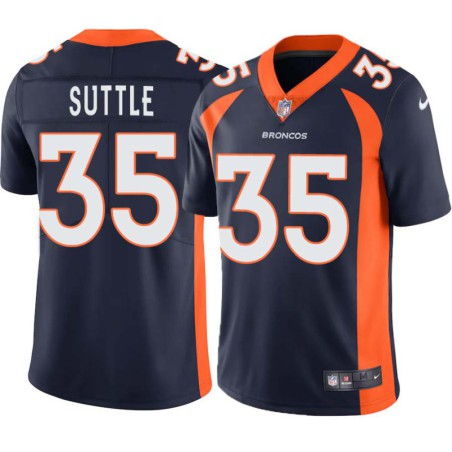 Jason Suttle #35 Broncos Navy Jersey