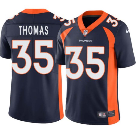 Dymonte Thomas #35 Broncos Navy Jersey