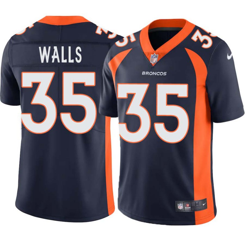 Lenny Walls #35 Broncos Navy Jersey