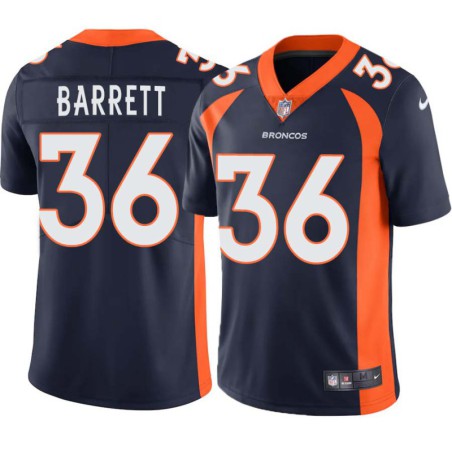 Josh Barrett #36 Broncos Navy Jersey