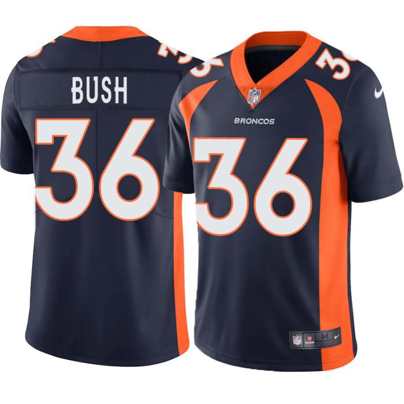 Rafael Bush #36 Broncos Navy Jersey