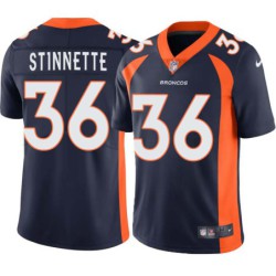 James Stinnette #36 Broncos Navy Jersey