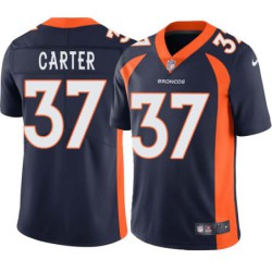 Tony Carter #37 Broncos Navy Jersey