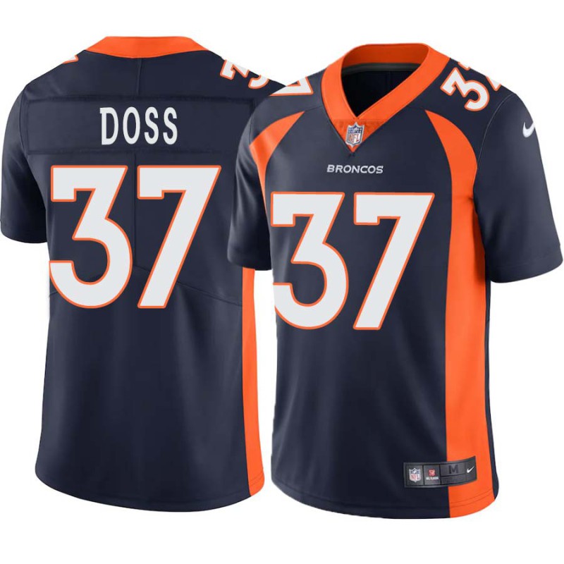 Lorenzo Doss #37 Broncos Navy Jersey