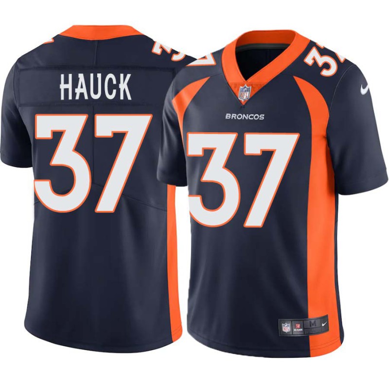 Tim Hauck #37 Broncos Navy Jersey