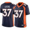 P.J. Locke #37 Broncos Navy Jersey