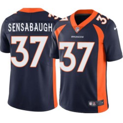 Coty Sensabaugh #37 Broncos Navy Jersey