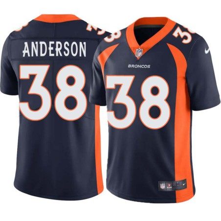 Mike Anderson #38 Broncos Navy Jersey