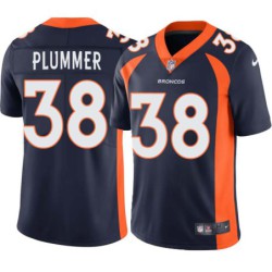 Bruce Plummer #38 Broncos Navy Jersey