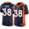 Marcus Rios #38 Broncos Navy Jersey