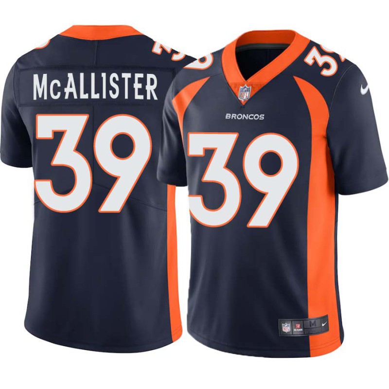 Tyreik McAllister #39 Broncos Navy Jersey