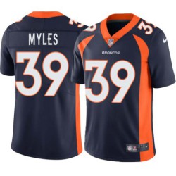 Jesse Myles #39 Broncos Navy Jersey