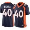 Keishawn Bierria #40 Broncos Navy Jersey