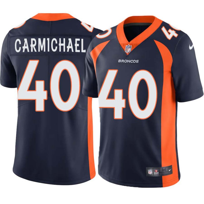 Al Carmichael #40 Broncos Navy Jersey