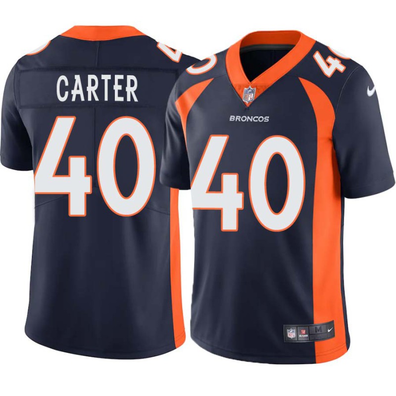 Dale Carter #40 Broncos Navy Jersey