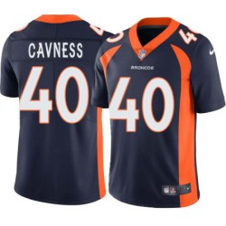 Grady Cavness #40 Broncos Navy Jersey