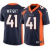 Jim Wright #41 Broncos Navy Jersey