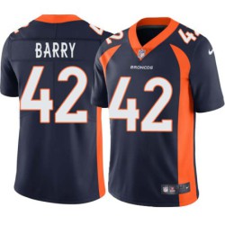 Odell Barry #42 Broncos Navy Jersey