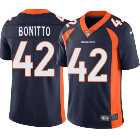 Nik Bonitto #42 Broncos Navy Jersey