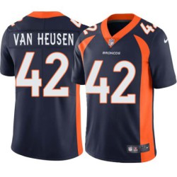 Billy Van Heusen #42 Broncos Navy Jersey