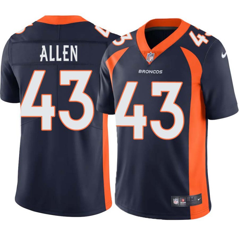 Don Allen #43 Broncos Navy Jersey