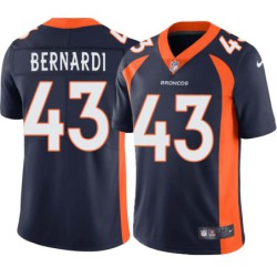 Frank Bernardi #43 Broncos Navy Jersey